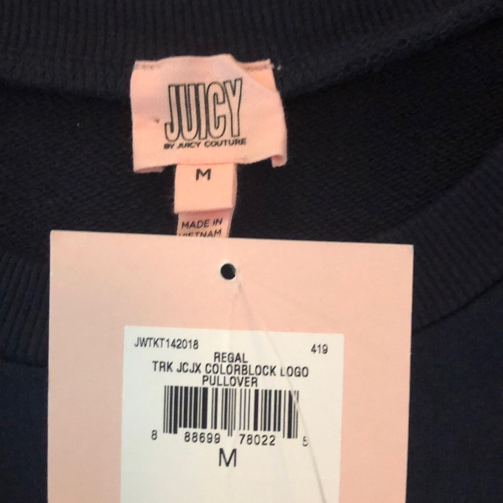 New Juicy Couture Lightweight Sweatshirt Medium - Picture 2 of 3